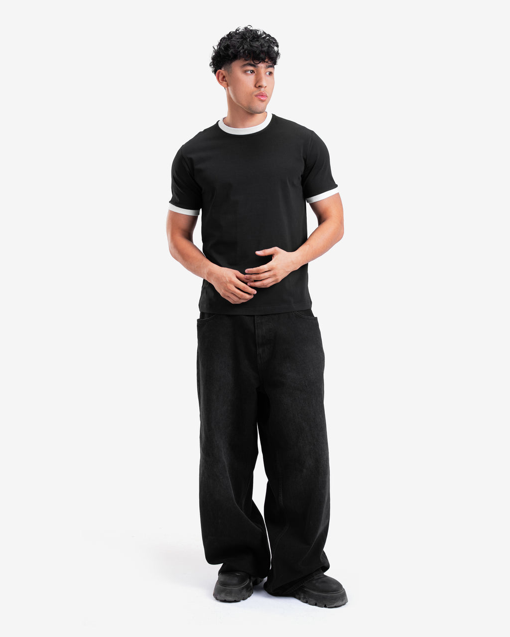Black Ringer T-Shirt