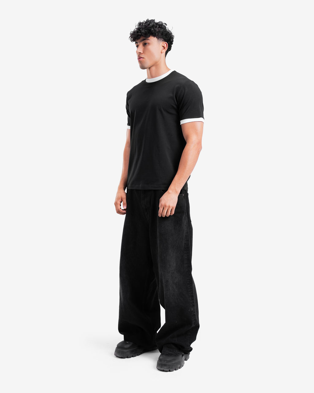Black Ringer T-Shirt
