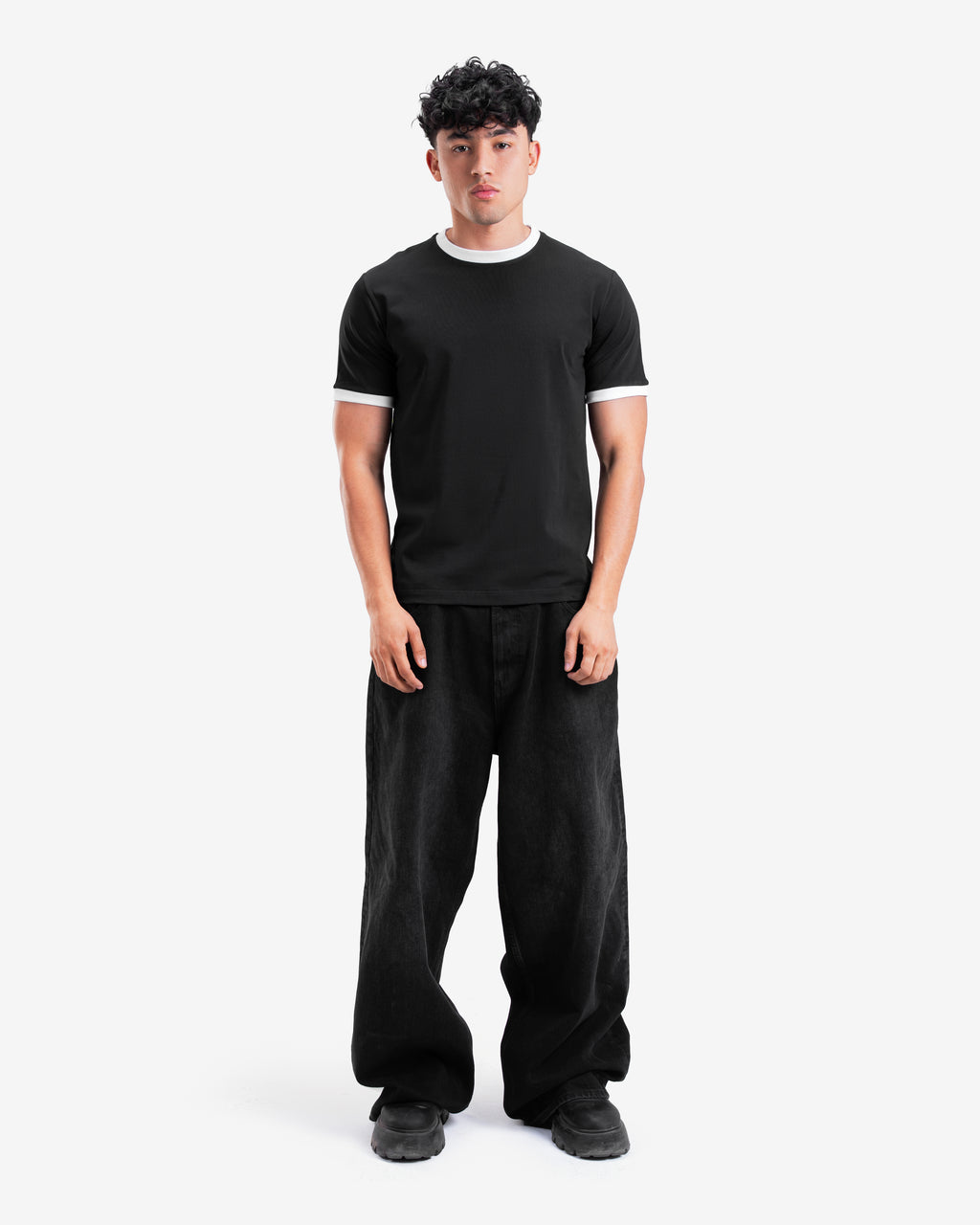 Black Ringer T-Shirt